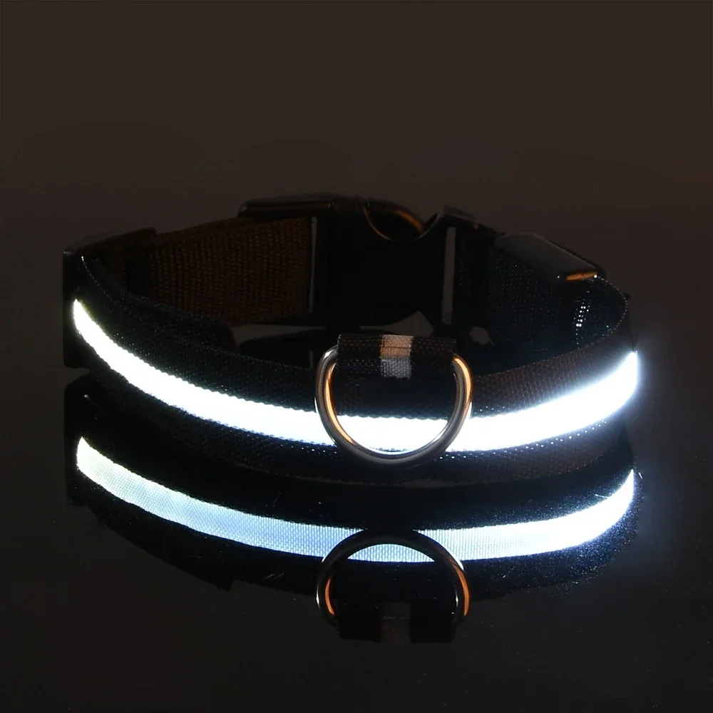 Dog Collar Nylon LED Night Safety Flashing Glow In The Dark Pet Dog Leash pet Dogs Luminous Fluorescent dog accessories collar - Image 10