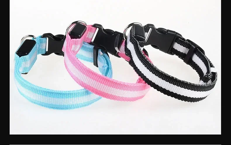 Dog Collar Nylon LED Night Safety Flashing Glow In The Dark Pet Dog Leash pet Dogs Luminous Fluorescent dog accessories collar - Image 26
