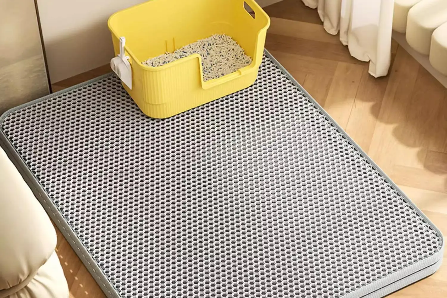 Extra Large Cat Litter Mat Heavy Duty Waterproof 2 Layer Non Slip Washable Pet Floor Protector Litter Box Sand Stopper - Image 11